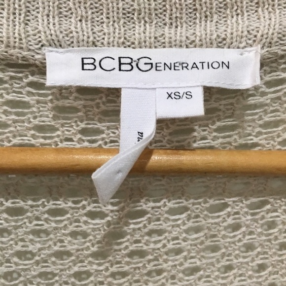 Bcbgeneration open weave cardigan size XS small - Picture 3 of 5